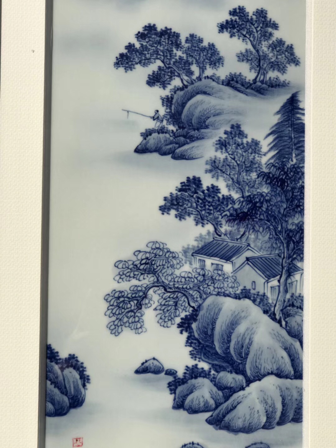 四季山水景德镇陶瓷画壁画艺术瓷礼品瓷定制陶瓷名人作品青花瓷