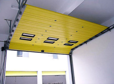 增城新塘供应广州德玛系列电动彩钢板上滑式翻板工业门