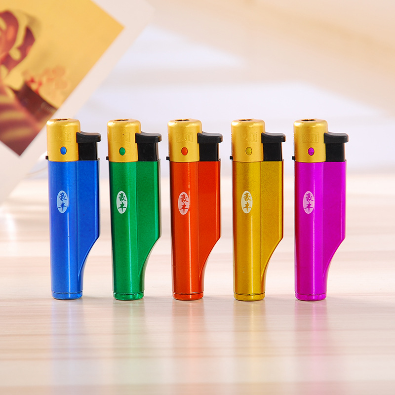 豪丰298五色喷漆个性防风打火机一次性塑料广告打火机定制logo