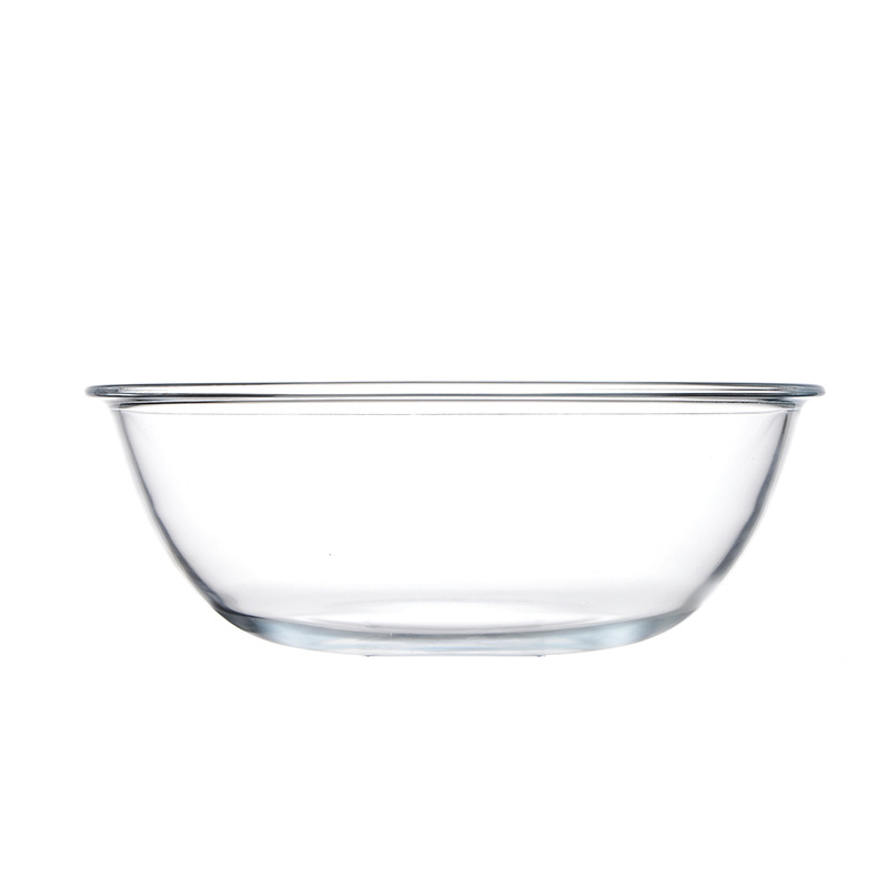 Oversized Heat-Resistant Tempered Glass Dough Basin Home Baking Egg Beating Glass Basin Fruit Salad Bowl Soup Bowl Cooking Bowl