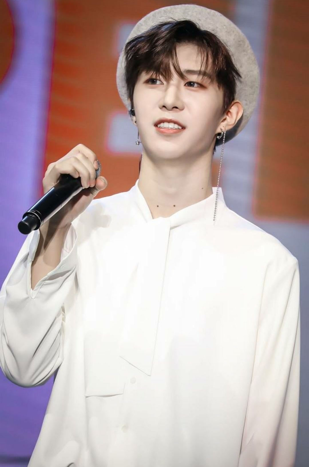 偶像练习生范丞丞同款超长珠链耳钉耳环 不锈钢不过敏不褪色耳钉