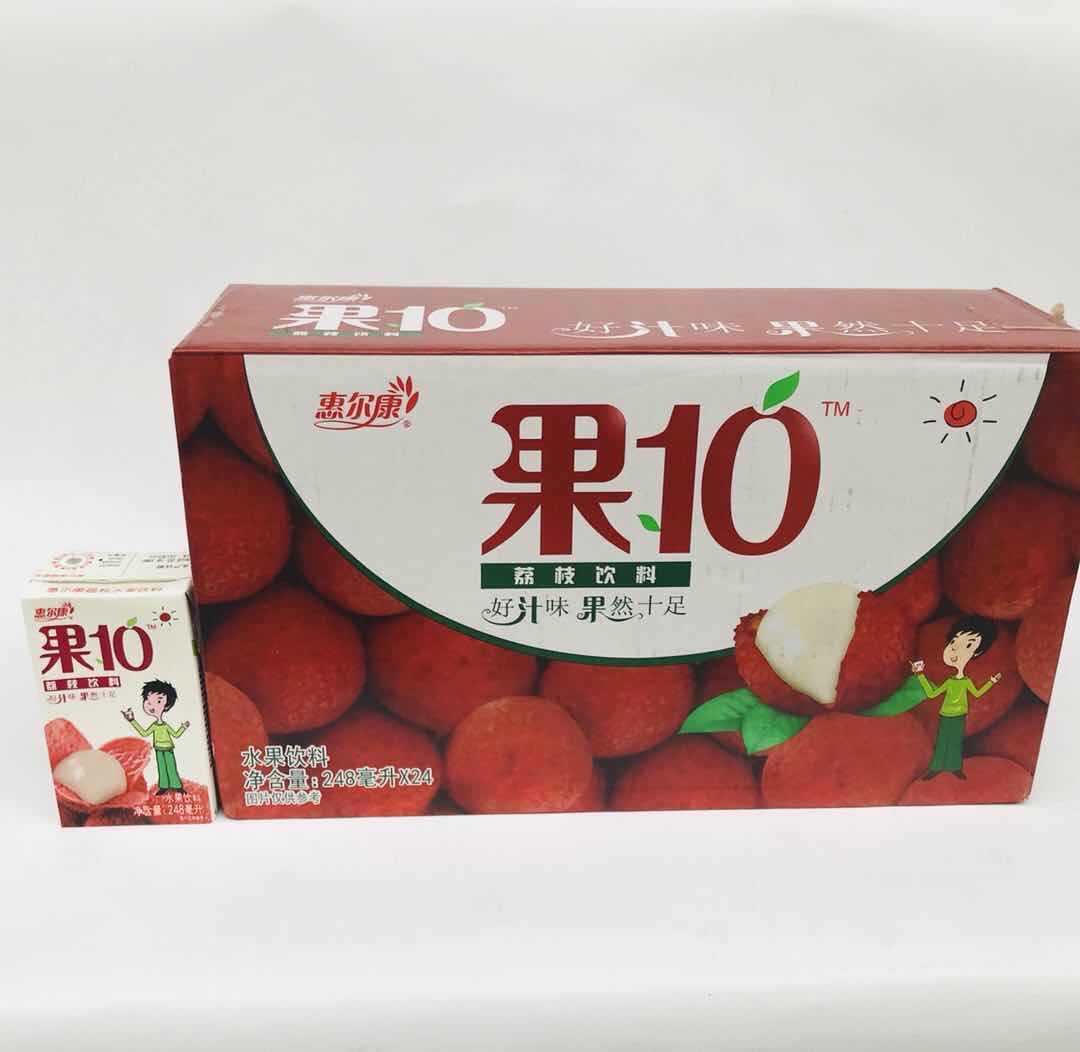 惠尔康果10荔枝味水果饮料 好果味.果然十足夏季清凉佳品