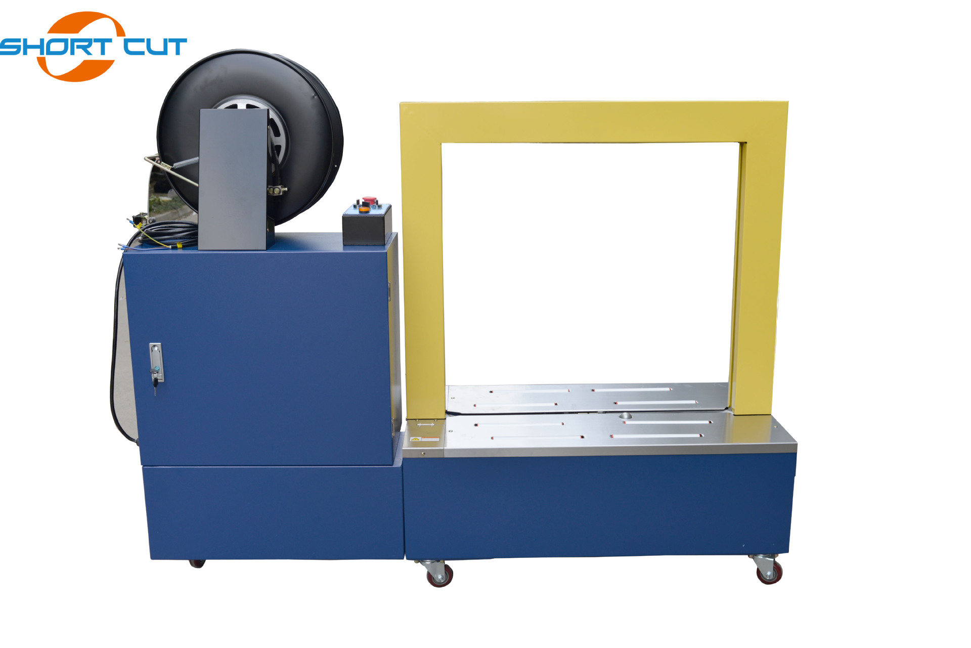 厂家直供全自动打包机低台全自动pp带捆扎纸箱打包机封口机现货