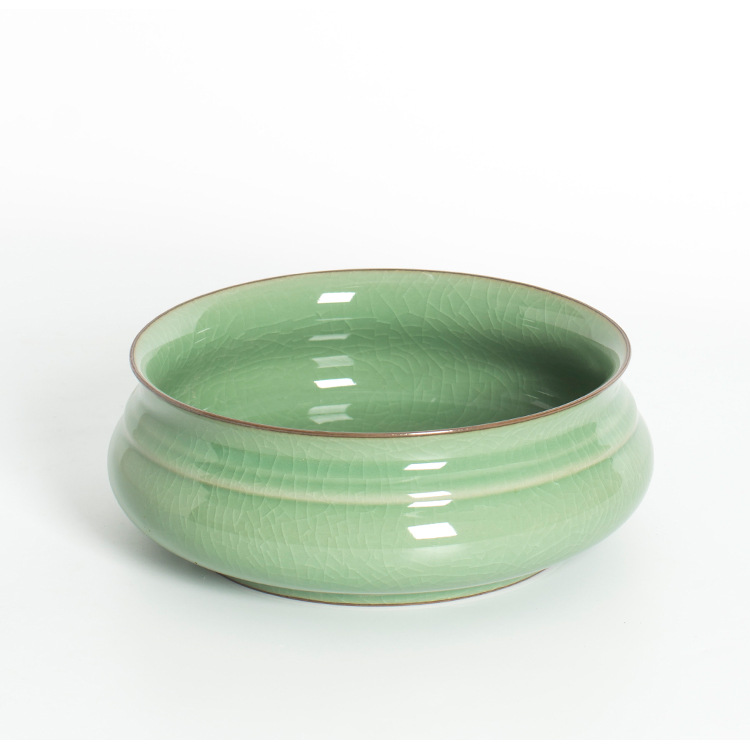 大茶洗龙泉青瓷笔洗水洗烟灰缸厂家批发定制