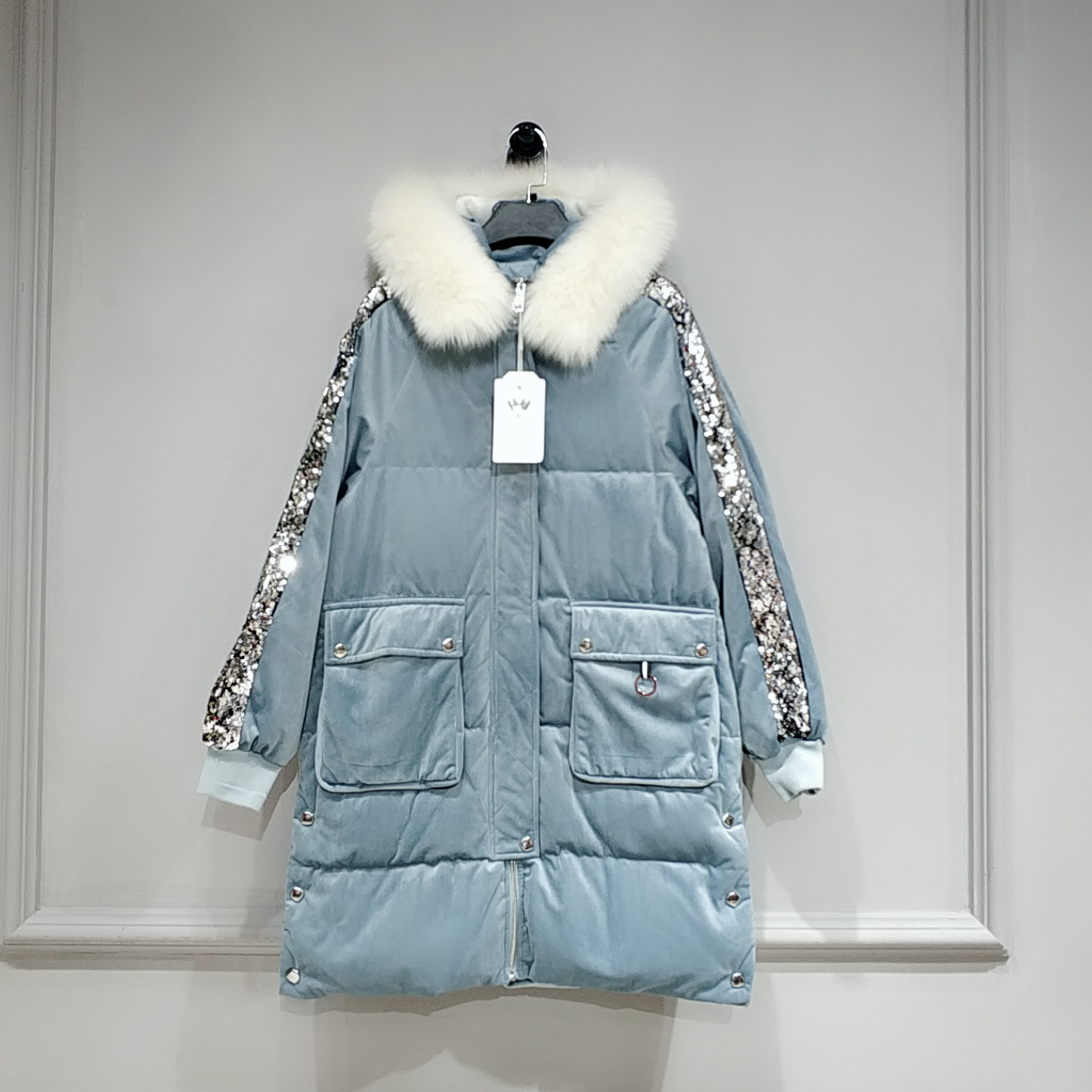 法国大山羽绒服派克服轻薄女装品牌剪标正品货源尾货库存折扣清仓