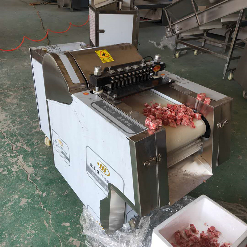 供应剁鸡块机 鸡腿切块机 带骨多功能切块机 操作简单省人工