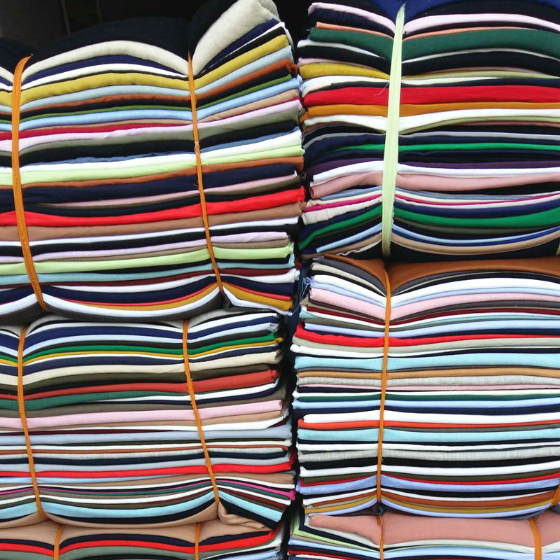 彩色纯棉棉麻布料 棉麻布头面料批发 服装布料库存布头现货