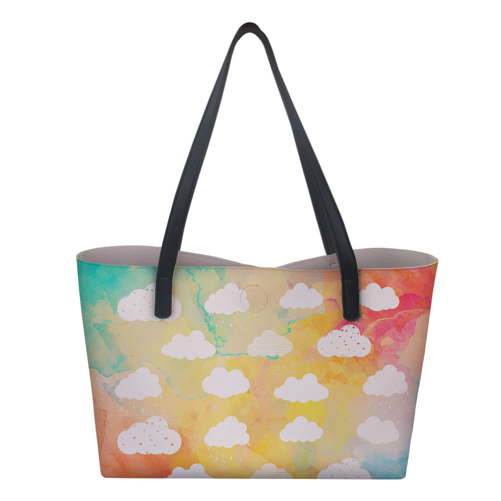 风景图案印花子母包女 文艺花朵系列女士单肩包 3d印花印刷包包