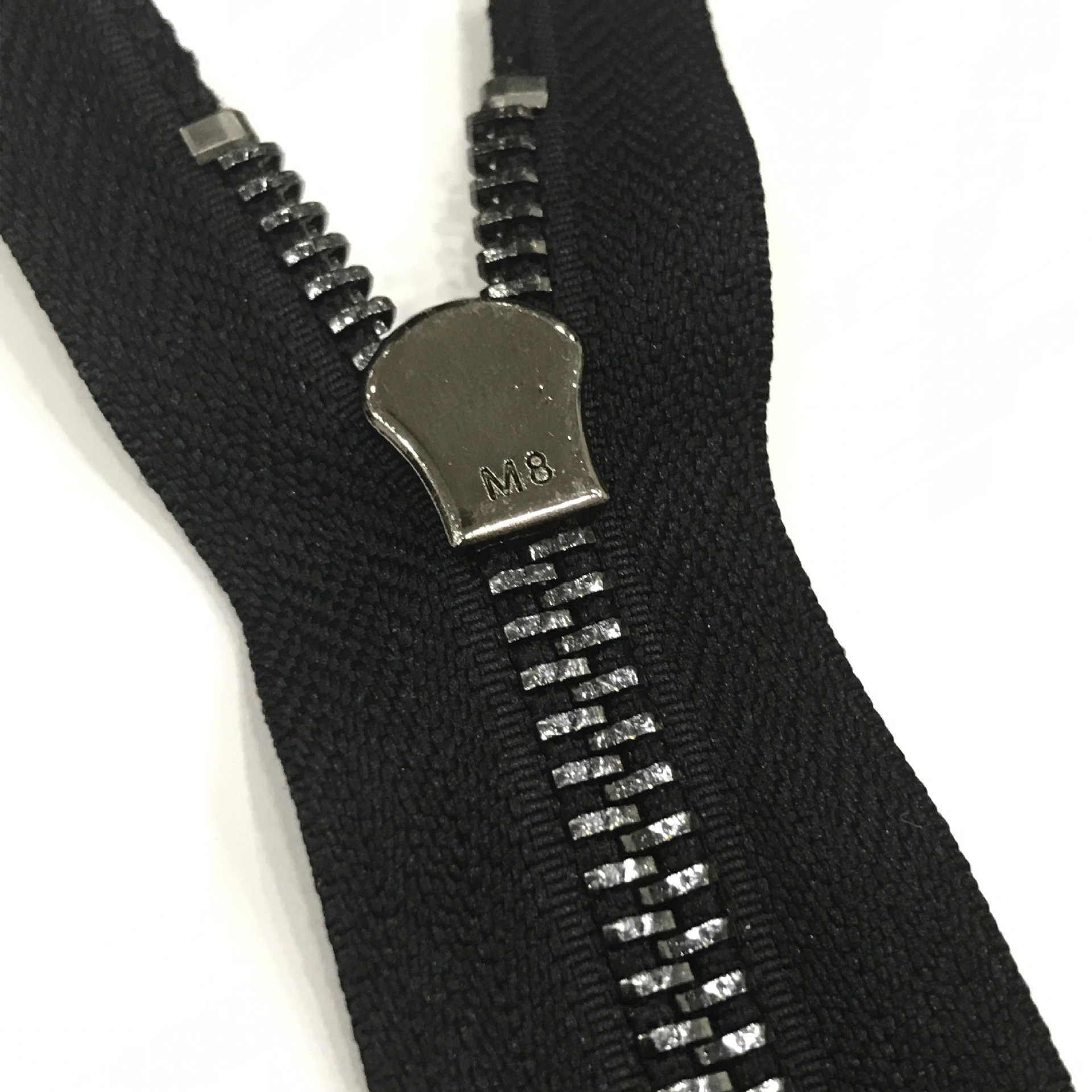 厂家直销8号拉链 镀金闭尾短金属链定制服装棉衣拉链自锁头可定色