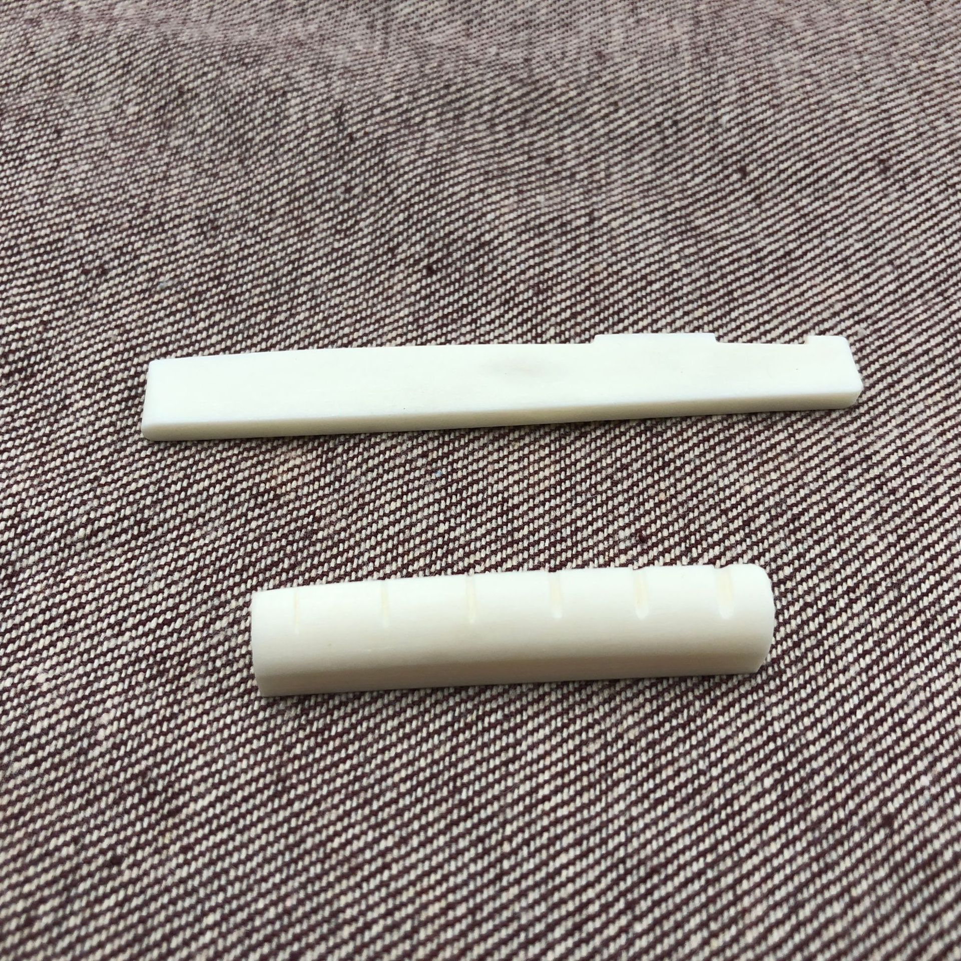 吉他弦枕 山口马骨上下弦枕 纯牛骨 琴桥 民谣木吉他牛骨琴枕