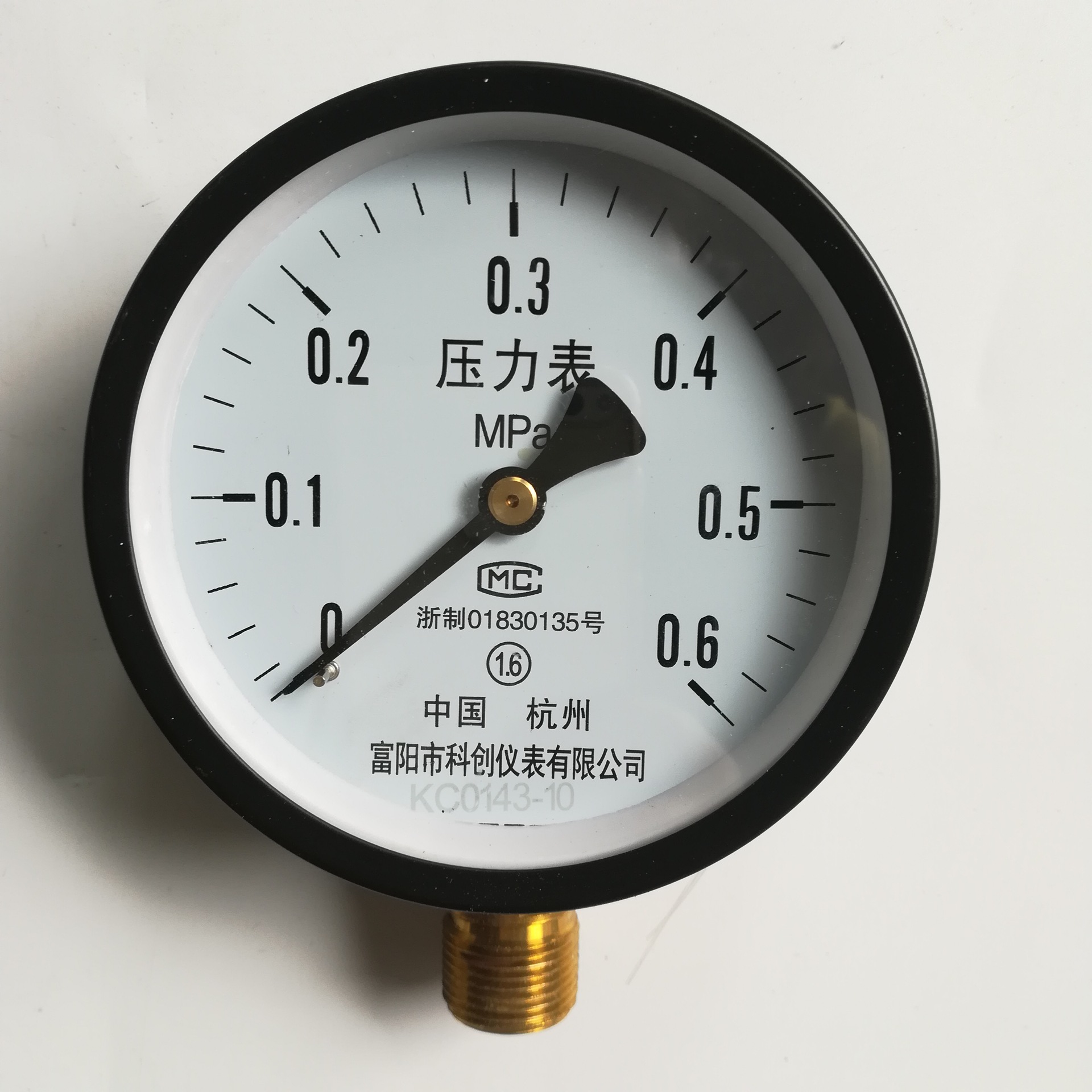 厂家直销6mpa工地打压表 水压气压表 锅炉普通压力表批发