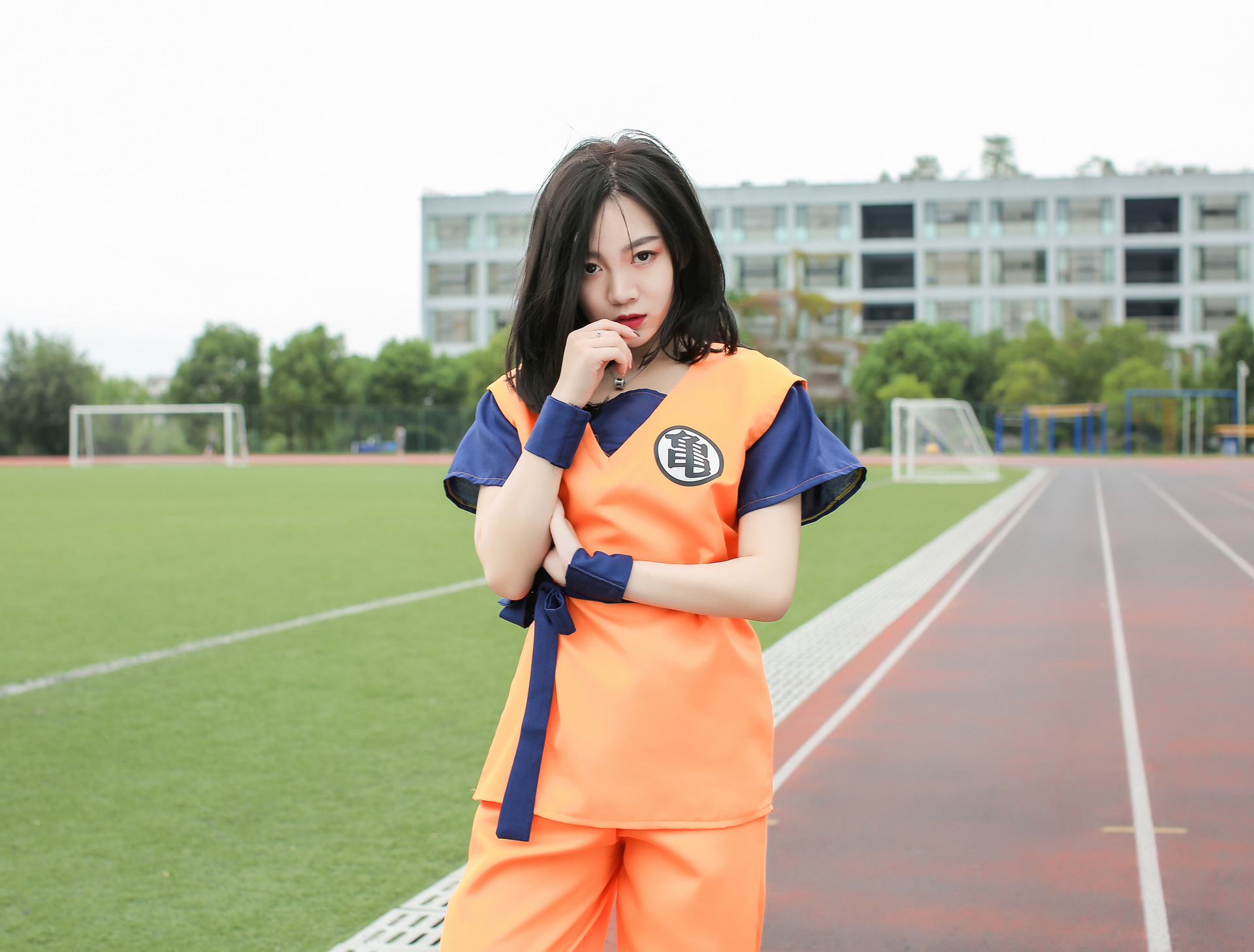 七龙珠cosplay 孙悟空衣服 龟仙流练功服悟饭cos服表演服悟字龟字