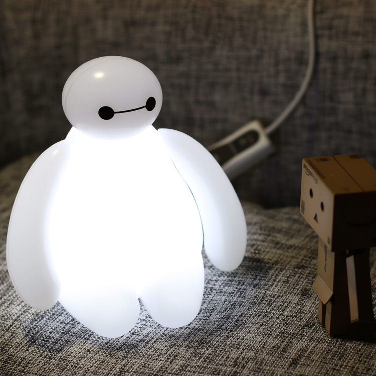 infothink超能陆战队baymax大白led呼吸灯小夜灯哺乳遥控灯