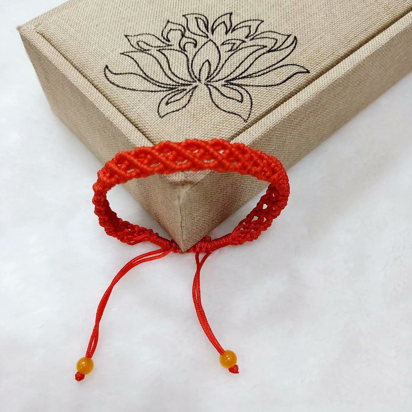 本命年红手绳编织情侣手链玉线红绳手饰配饰民族风手链