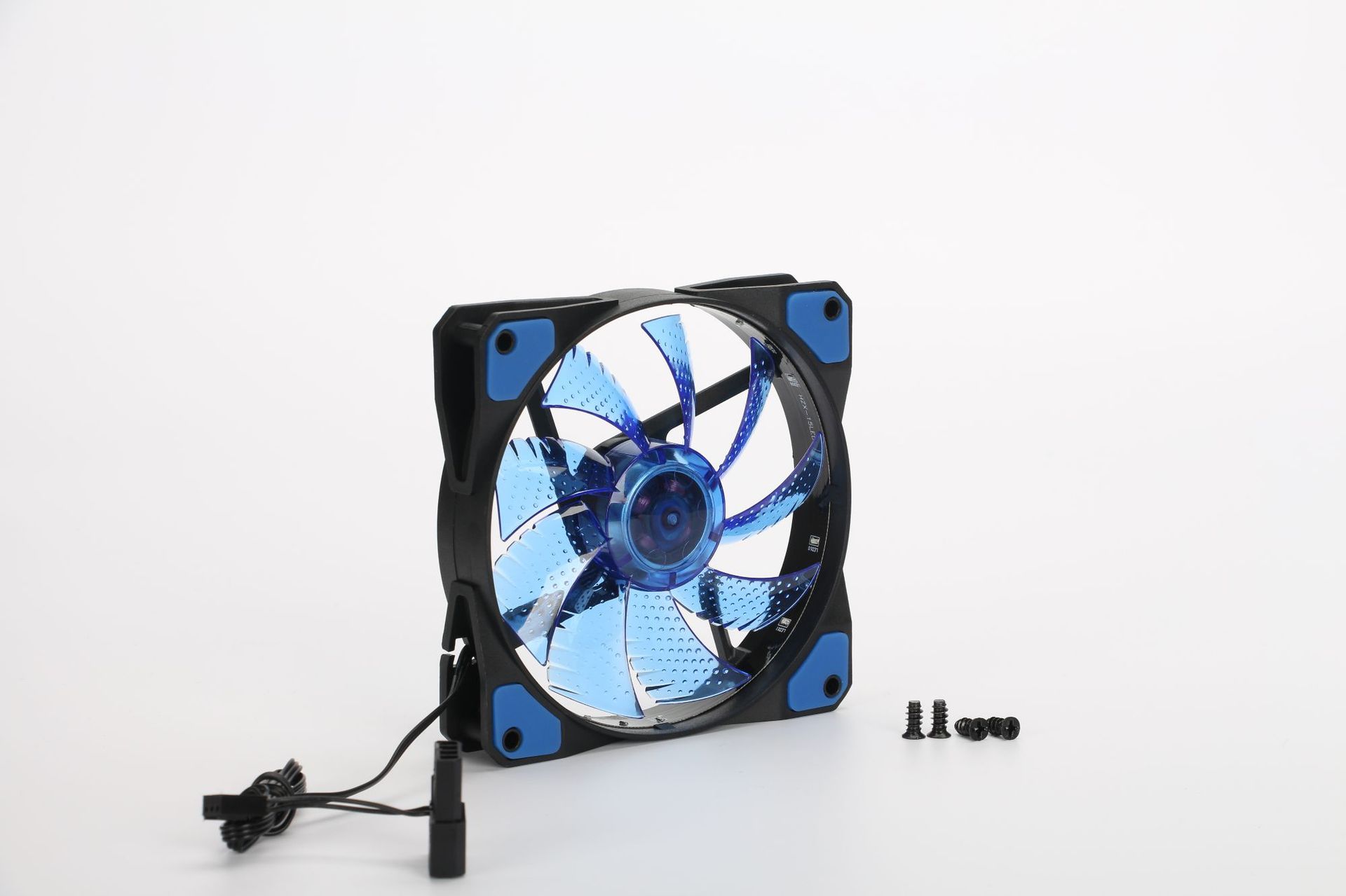 批发12cm机箱风扇12寸静音散热风扇电脑电源大风扇led15v