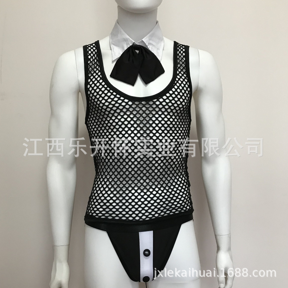新款男士情趣内衣 情趣套装 夜店舞台ds演出服 速卖通 亚马逊货源