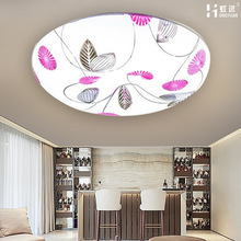 led吸顶灯中式客厅卡通卧室圆形创意现代简约凹陷型带花色吸顶灯