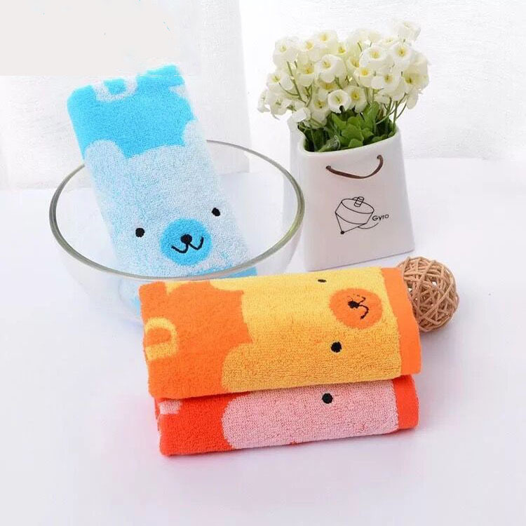 洁丽雅童巾居家日用洗脸小毛巾8856卡通儿童吸水洗脸巾洗澡巾