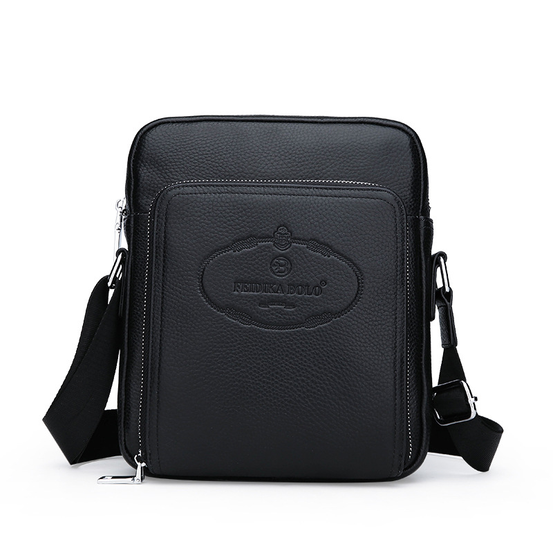 Quality Men's Bag Fashion Shoulder Bag Casual PU Leather Messenger Bag Large Capacity File Bag Mobile Phone Bag Men One Piece Dropshipping