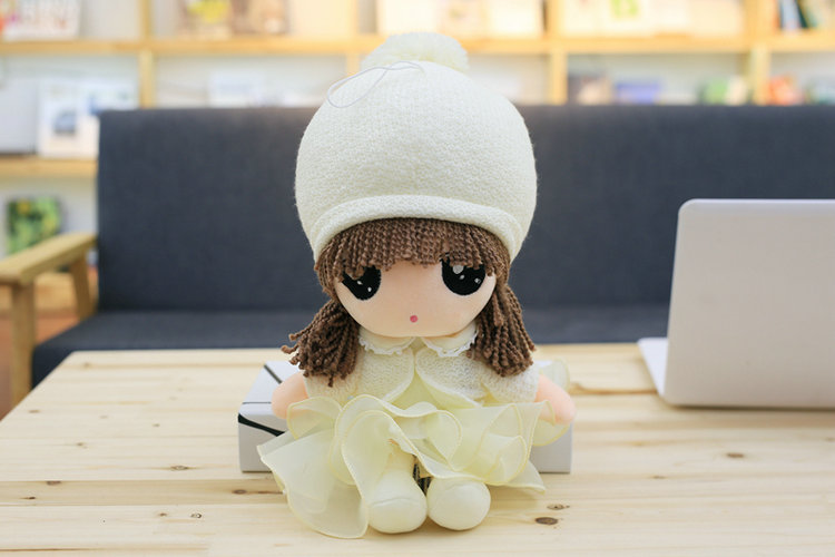 可爱雪舞大头娃娃小女孩公仔六一61儿童节幼儿园生日礼物