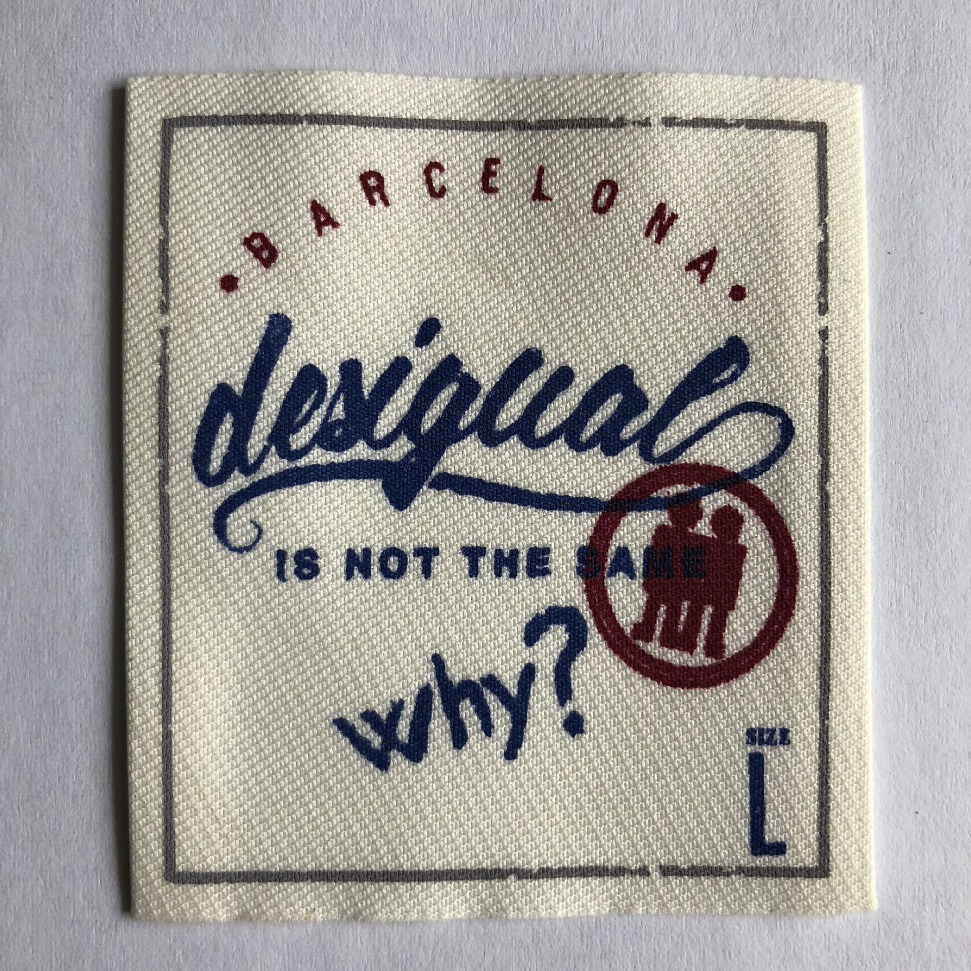 厂家直销织唛印花织标印唛标签棉布定服装辅料标签做商标领标洗唛