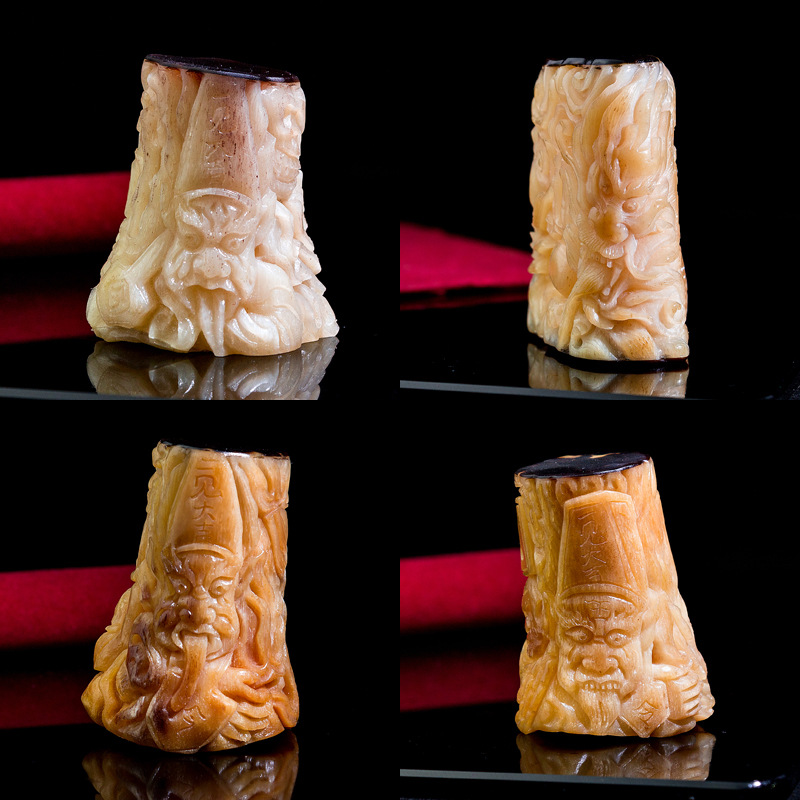 庚午文玩堂天然骨雕饰品摆件摆饰骨头雕刻文玩