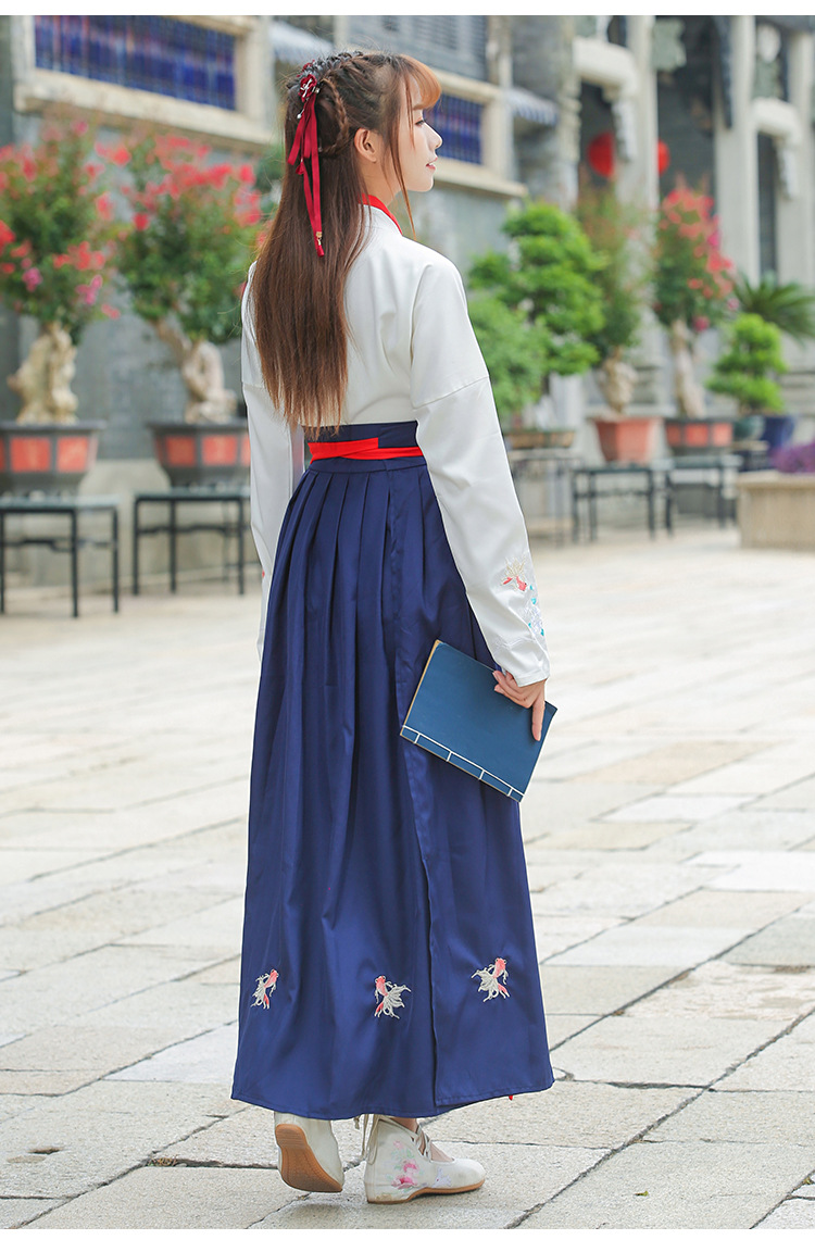 汉服女夏装学生改良复古中国风古装仙女公主飘逸清新淡雅齐腰襦裙