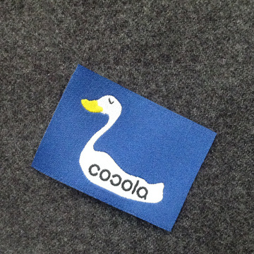 跨境供货高密度细纱织唛服装主标定领标商标家纺童装唛头布标做