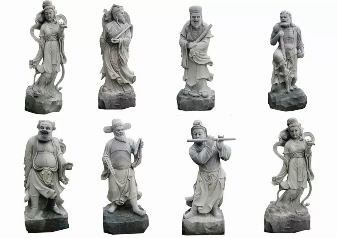 惠安石雕厂家直销八仙过海各显神通精工定做