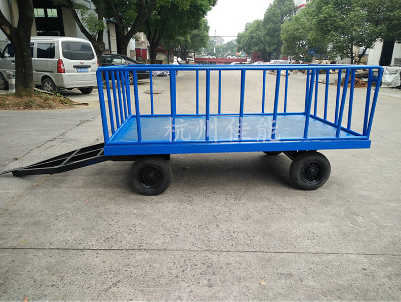 厂家直销电动无轨平车蓄电池胶轮转向搬运车无轨道平板车载货1吨