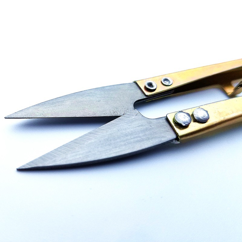 弹簧剪旅行小剪刀指甲剪钓鱼剪居家日用轻巧便携带铅皮剪鱼线剪刀