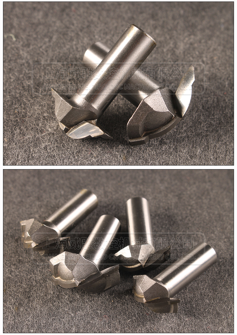 威特斜弧刀木工修边机刀头异形花边橱柜门板刀雕刻机刀具【包邮】