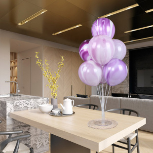 【气球桌飘】婚庆婚礼桌摆布置宝宝生日宴气球树底座桌面支架装饰