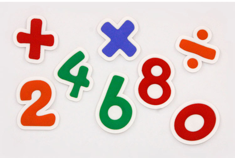 儿童益智磁性冰箱贴创意可爱加减乘除数字磁铁卡通立体早教玩具
