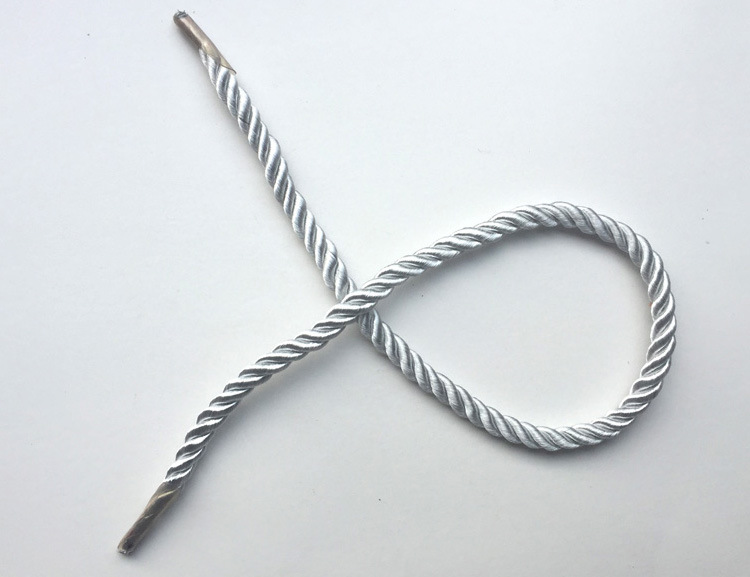 三股手提绳礼品袋包装盒三股绳彩色金丝涤沦丙纶三股扭绳手提袋绳