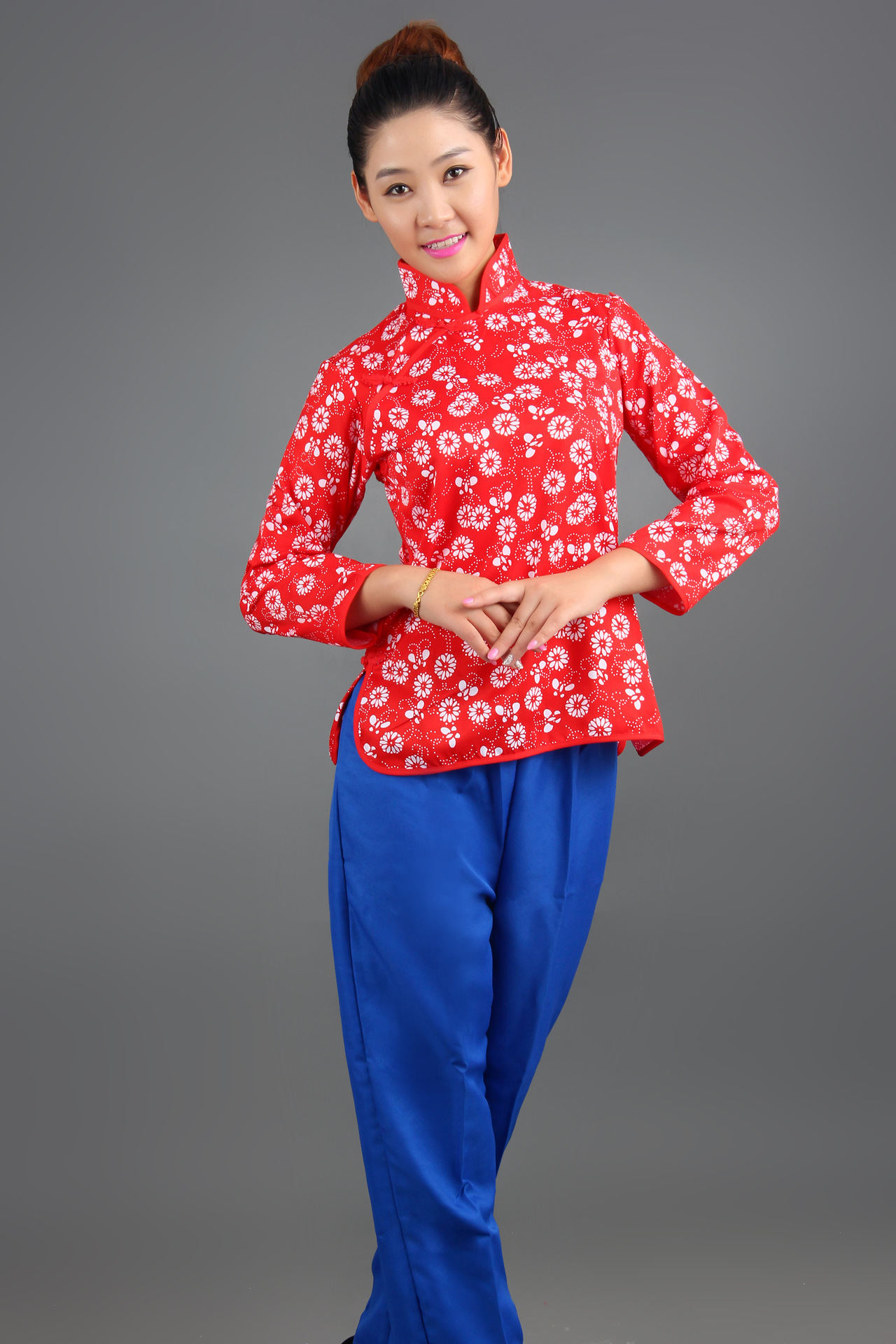 孟婆服装阿庆嫂黄梅戏服演出服村姑采茶女表演服装媒婆老太太衣服