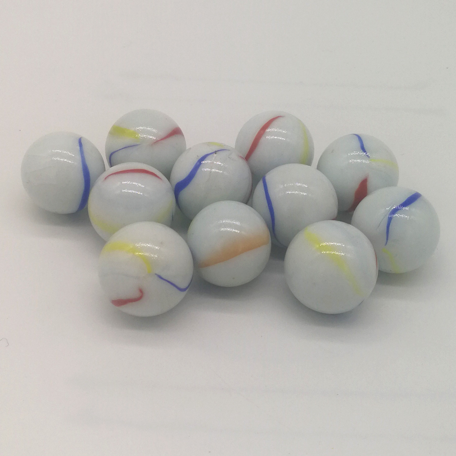 16mm 25mm 白瓷弹珠 白瓷三花球 多种尺寸厂家直销