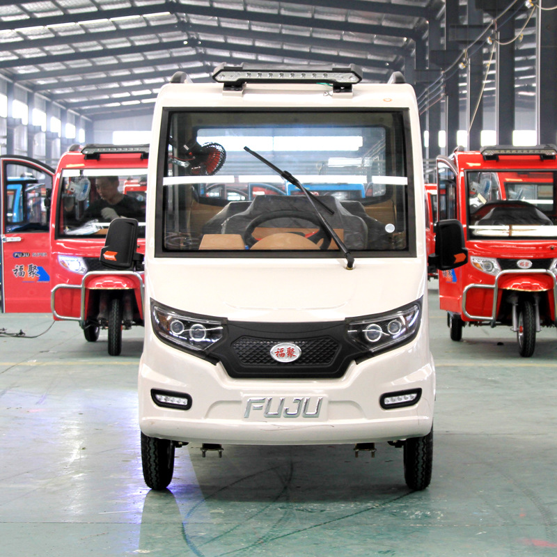 厂家供应电动车全封闭可定制老年残疾代步车接送学生电动四轮车