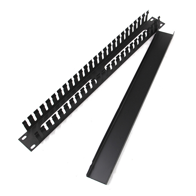 中性25档50口理线架机柜理线器电话线网线矮理线架19英寸1u理线槽