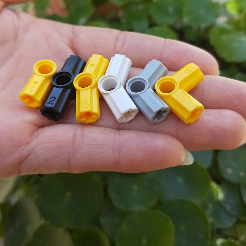32013兼容乐高科技1,2,3,4,5,6号轴栓连接器机器人教具零件