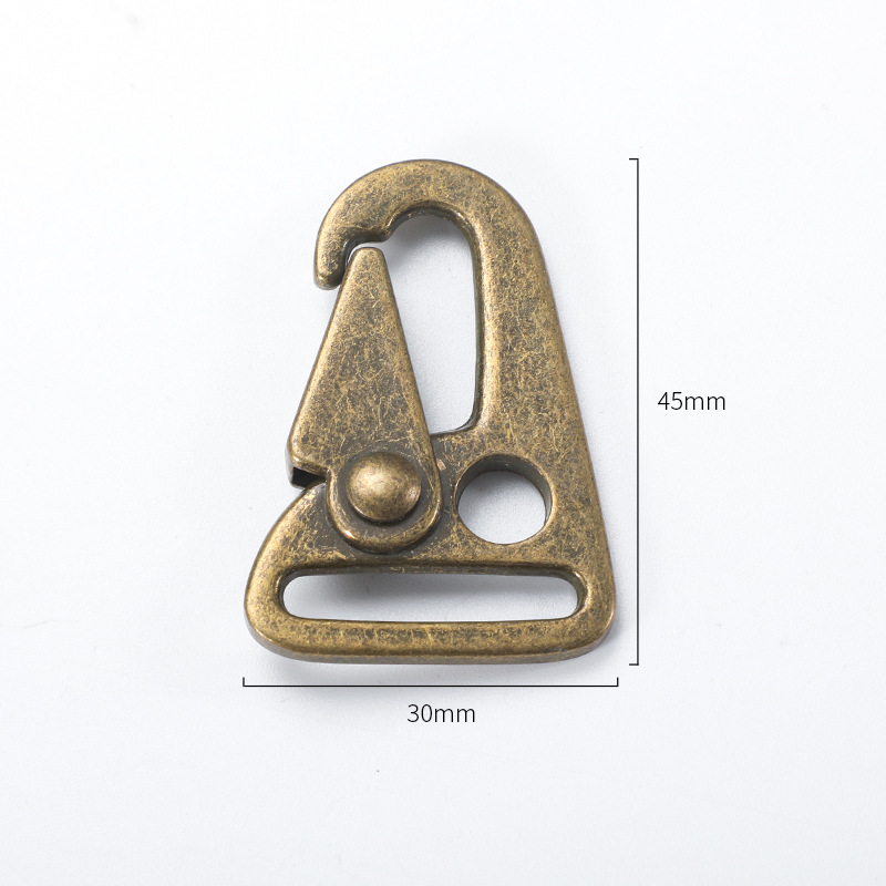 厂家直销锌合金鹰嘴扣 狗扣钩扣 织带登山扣 电泳箱包织带鹰嘴扣