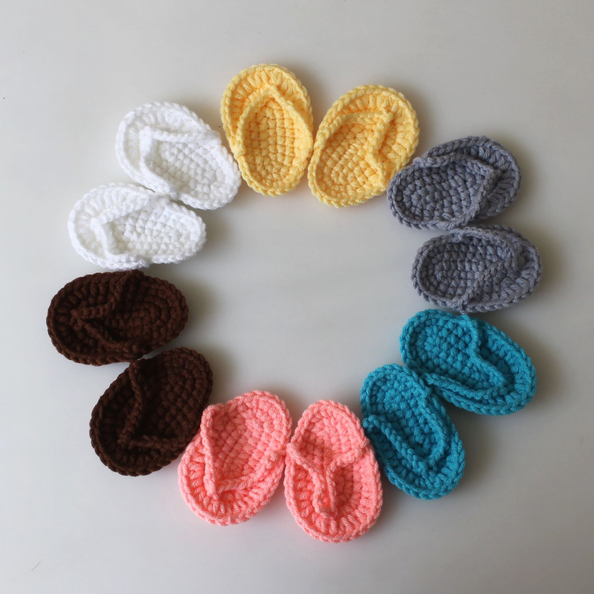 Newborn Photography Props Mini Crochet Small Slippers