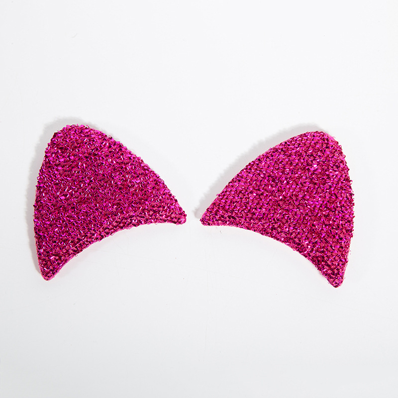 厂家直销超声波冲压玻璃丝兔耳 diy儿童发箍头饰服装配饰