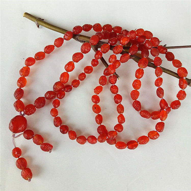 奇石珠宝 内蒙阿拉善戈壁料酒红 筋脉石108颗葡萄干玛瑙项链批发