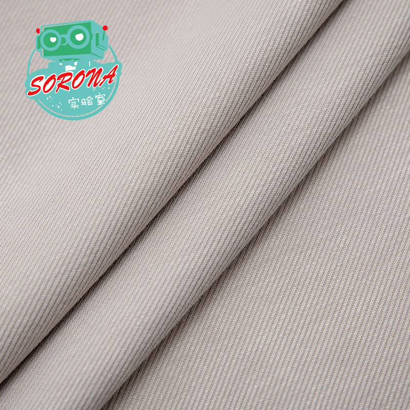 针织斜纹sorona索罗娜人棉交织染色风格布面料