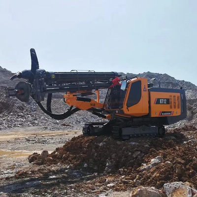 潜孔钻机开山kt12型一体式露天潜孔钻机钻凿爆破孔和预裂孔钻机