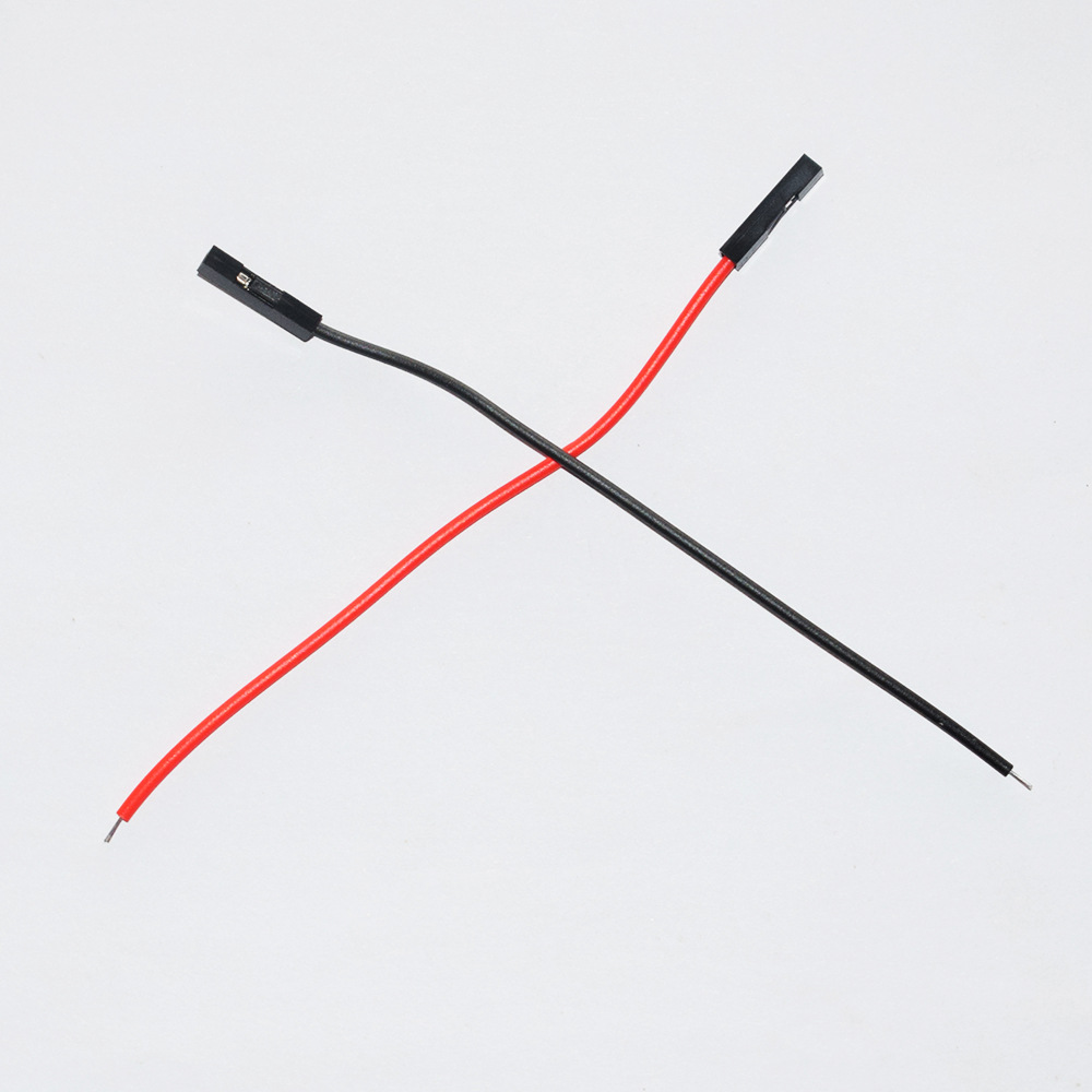 母插杜邦线 黑红长105镀锡电子线 导线连接线玩具配件外贸速卖通