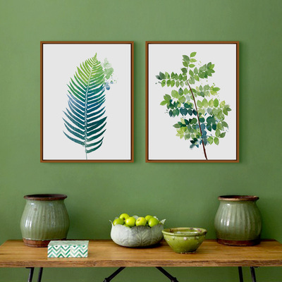 装饰挂画_厂家直销 北欧叶子装饰挂画 酒店餐厅玄关p