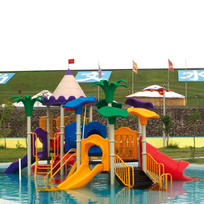 新款热销游泳池水上滑滑梯户外大型滑梯水上组合塑料小型水滑梯
