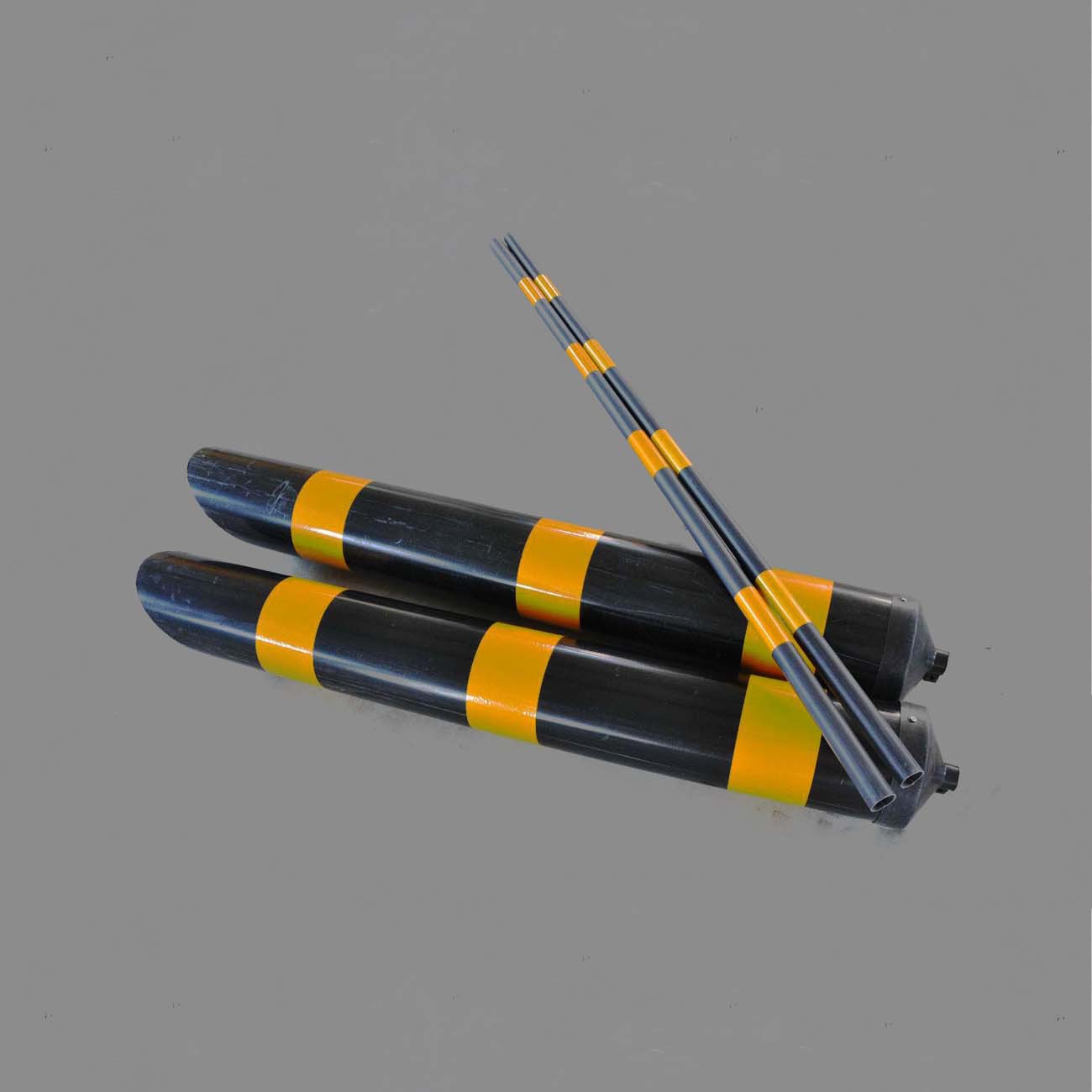 拉线护套管 32*2000 黄黑拉线护套 电力拉线保护套